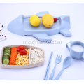 Airplane Shape Wheat Straw Tableware Set